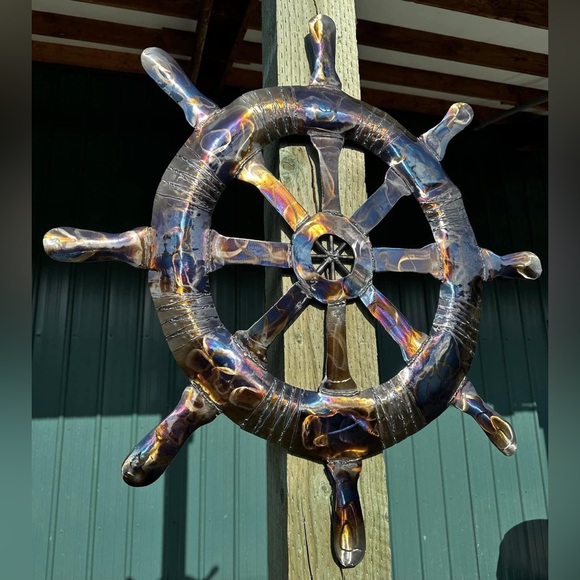 Stern Wheel Original Art Decor